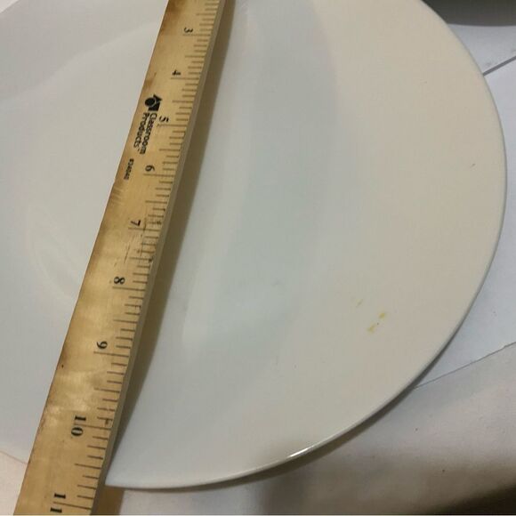 Set Of 4 Denmark Tools For Cooks 10 5/8" Coupe Dinner Plates White Porcelain - Picture 7 of 7